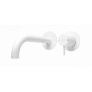 Wall Washbasin Mixer Diameter 4.6 cm Size 25x7 cm Matt White | Hatch Company