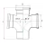 قسام ثنائي °87.5 UPVC مقاس 110 مم، طول 280 مم، لون برتقالي | Cosmoplast - Image 2