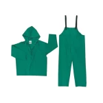MCR splash resistant suit with hood, Size S, Green Color, thickness 42mm, material PVC