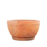 Plant Pot made of Clay, Light Brown, Dimensions 30×56 cm
