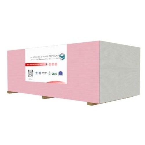 لوح جبس بورد مقاوم للحريق 3000×1200 ملم، سمك 12.5 ملم، لون أحمر | Al Wataniya Gypsum Company