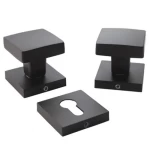 Separated Movable Door Handles, Black Color