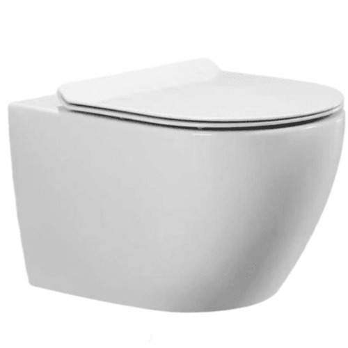 Wall Hung Toilet 18 cm Round Shape White | Al Muhaidib Sanitary and Ceramic