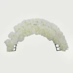 زهور صناعية هلال، ارتفاع 90 سم، عرض 90 سم، لون سكري