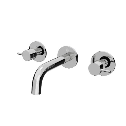 Frameless Wall Mounted Washbasin Mixer, 1460 grams, Shinny Chrome | Hatch Company