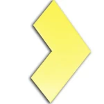 بلاط رصيف انترلوك ثلاثي الابعاد ارتفاع 8 سم  لون اصفر | مصنع الحسنية 