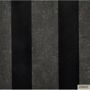 ورق جداري ايطالي لون رمادي داكن تصميم مقلم، مقاس 10 م×0.53 م، موديل 225027VE | شركة بالبيد للديكور