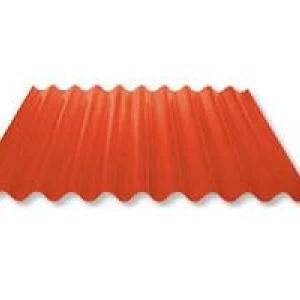Corrugated Roof Sheet 0.35 mm Thickness, 2 Meters Length, Orange | Matkel Store