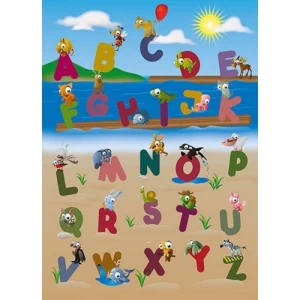 Mural Image Kids Design 183×254 cm Beige with Blue | Balbaid Decor Company