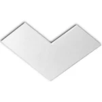 3D ROMBA Interlock Flooring Paver, Dimensions 332.40x170.20 mm, Thickness 60 mm, White Color | Opal Company Factory