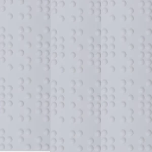 لوح ديكور جداري 3D مقاس 50×50 سم لون ابيض | WDPVC30600