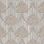 ورق جداري ايطالي مقاس 10 م×0.53 م، لون رمادي، موديل 6235