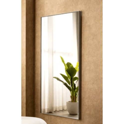 مرايا جدار 160×80×4 سم، لون رمادي غامق، تصميم أنجل | شركة ابيات