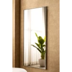 Wall Mirrors Size 160x80x4 cm, Dark Grey Color, Angle Design