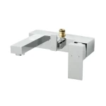 خلاط بانيو نحاس إرتفاع 20 سم، مقاس 46.5×34.5 سم، كروم