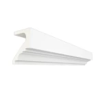 كرانيش زخرفية للجدران الخارجية، ارتفاع 29.5 سم، عرض 21 سم، طول 2.40 م، لون أبيض | شركة زخارف