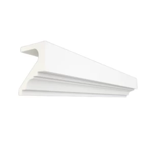 Decorative Cornices for Exterior Walls 29.5 cm Height, 21 cm Width, 2.40 m Length, White | Zakharef Company