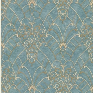 Italian Wall Covering 10m x 0.73m Turquoise, Model 26050 | Balbaid Decor Company