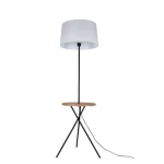 أباجورة أرضية ديكورية، ارتفاع 160 سم، عرض 45 سم، لون أبيض.