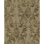 Patterned Wall Covering, Brown Color, Size 10m×0.70m, Model 12024 