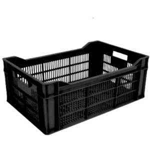 HDPE Plastic Container for Equipment Storage 20×37×58 cm, Black | AL-FURIDI FACTORY FOR PLASTIC INDUSTRIES