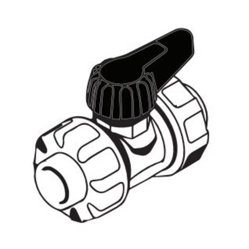 Ball Valve with Union 25 mm, Pressure 25 bar, Green | Al mona for innovative pipe solutions
