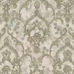 ورق حائط كلاسيك طول 1.005سم، عرض 106سم، لون بيج رمادي | أزرق، موديل بويم