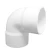 PVC Elbow 90° Schedule 40 Al-Jawdah  Size 3 inch White Color 