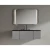 Marble Top Washbasin Basin,  Size 53×120 cm, Gray Color, With Wooden Cabinet