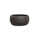 مزهرية نبات فايبر جلاس، قطر 65 ارتفاع 30 سم لون رمادي. 