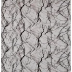 بديل الرخام للمغاسل، مقاس 300× 122 سم، مستطيل الشكل ،رمادي مع عروق اسود