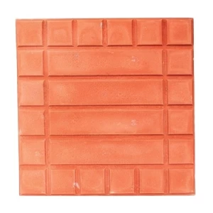 بلاط ديكور أسمنتي 40×40×4 سم لون أحمر فاتح، موديل CONT-40404-LRD-D43 | الصريف لمواد البناء