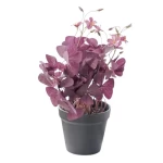 نبتة صناعية فلارا مع مركن، ارتفاع 35 سم، قطر 13 سم، لون بنفسجى
