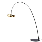 أباجورة أرضية ديكورية، مقاس 220 × 170 سم، لون ذهبي