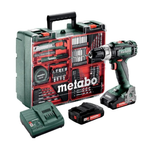 مثقاب مطرقة لاسلكي 18 فولت حجم تشاك 13 مم، Metabo SB 18 L SET | هاوي للعدد