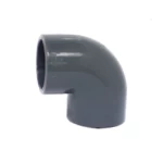 UPVC Plastic Elbow 90° Al-Munif Factory Size 75 mm Color Gray