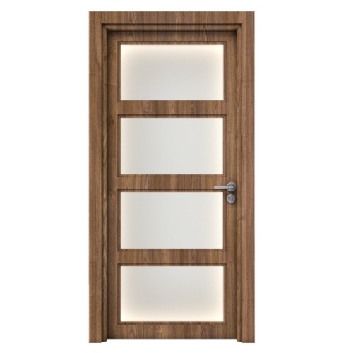 Premium Wooden Doors 235x115 cm, Thickness 6 cm, Light Brown | YT-86465295