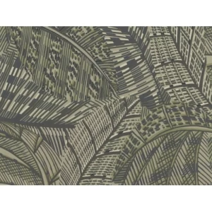 Leaf Patterned Wallpaper 10 m x 0.53 m Green, Model 221313 | Balbaid Decor Company