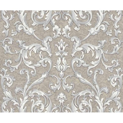 Italian Wallpaper 10m x 1.06m Beige Gray, Model 82090 | Balbaid Decor Company