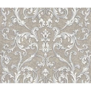 Italian Wallpaper 10m x 1.06m Beige Gray, Model 82090 | Balbaid Decor Company