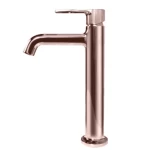 Chinese Long Bathroom Washbasin Mixer, Size 28 cm, Rose Gold Color