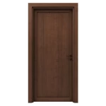 أبواب بريميوم بتصميم عصري فاخر، مقاس 235 × 115 سم، لون بني، سمك 6 سم، موديل BM02