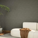 ورق جدران، مقاس 10 م×50 سم، تصميم سادة، لون رمادي داكن