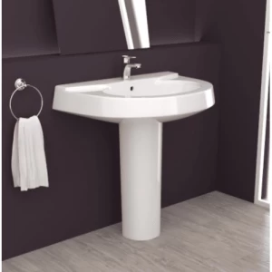 Washbasin with Complete Base 20x80x184 cm | Saudi Ceramics