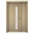 premium wooden door and a half, dimensions 160×235 cm, beige color, model GDO5
