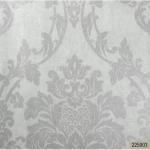 ورق جداري كلاسيكي طول 10 م، عرض 0.53 م، لون رمادي، موديل 225003VE