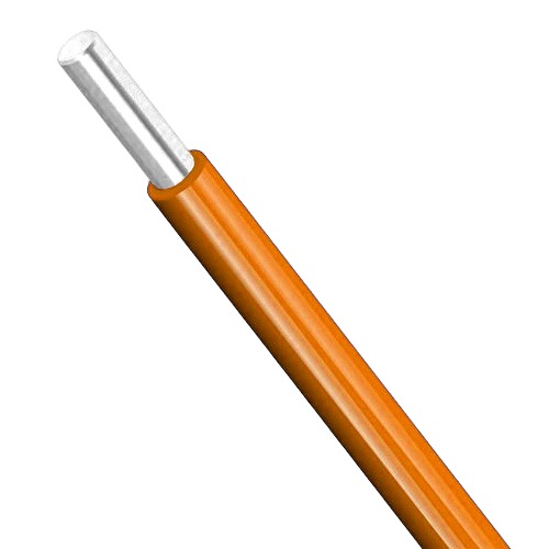 لفة سلك كهرباء مفرد 12 AWG، نحاس مصمت مطلى قصدير، 1000 فولت، عازل PVC +105°C، برتقالى | شركة كابلات الشرقية للصناعة