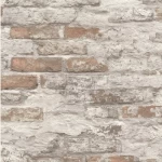 ورق جدران تصميم ثلاثي الابعاد مقاس 10م×0,53م، لون بني فاتح