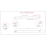 Sandwich Panel Board Pre-painted galvanized iron Semi Corrugated wall, size 100 mm 