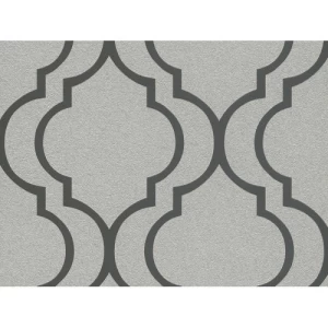 Italian Wallpaper Light Grey Color, 10m x 0.53m, Model 21131 | Balbaid Decor Company